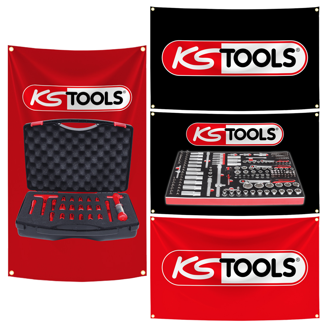 Ks Tools Workshop - KS TOOLS Brand Flag Tapestry 3x5