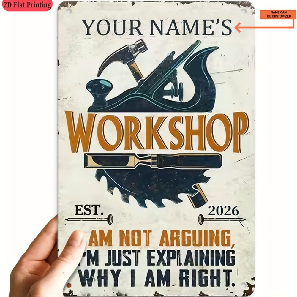 [2D Flat] 1pc Custom Name Work - Workshop Tools Name recension och pris