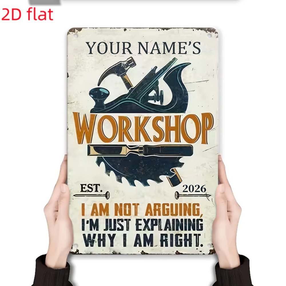 [2D Flat] 1pc Custom Name Work - Workshop Tools Name recension och pris