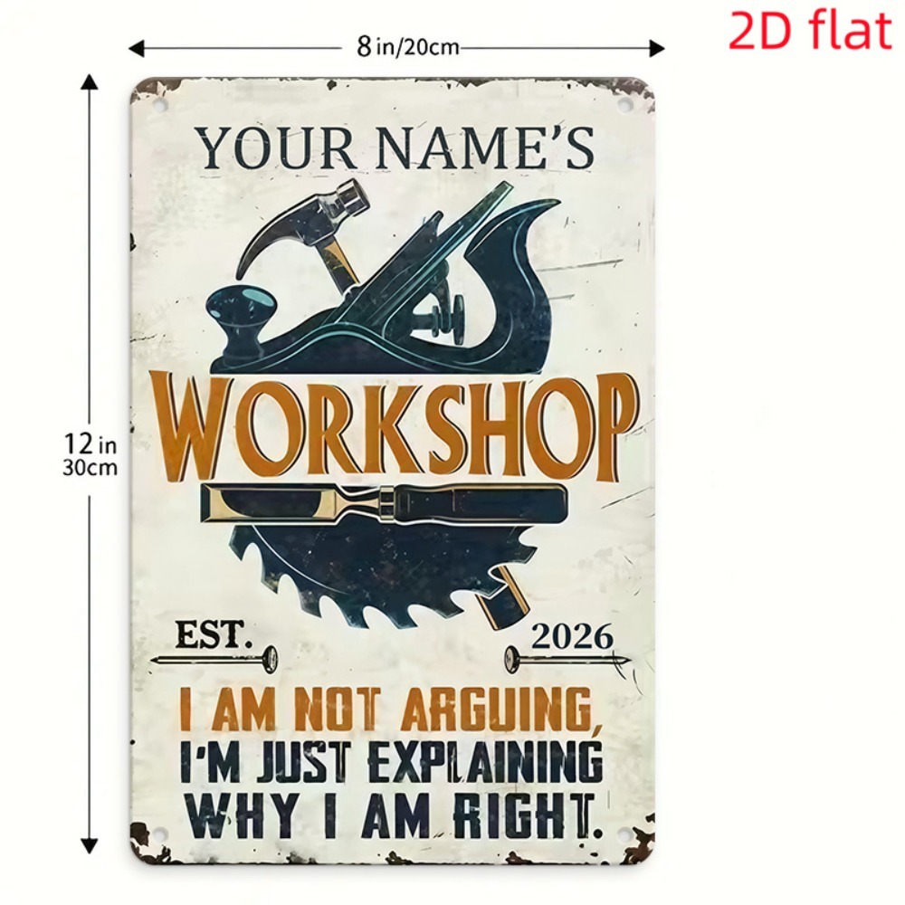 [2D Flat] 1pc Custom Name Work - Workshop Tools Name recension och pris