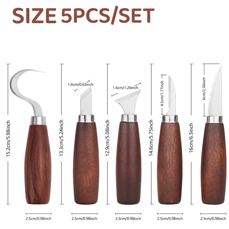 5pcs tools for wood carving Ch - Chisel Set Wood recension och pris