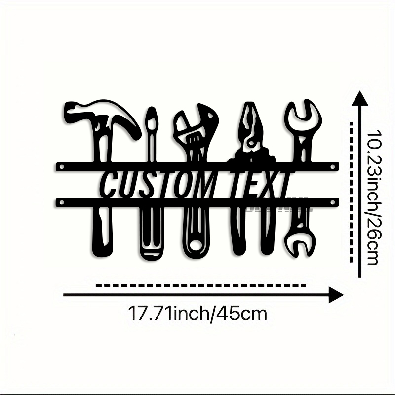 DIY Industrial Style Iron Wall - Workshop Tools Name recension och pris