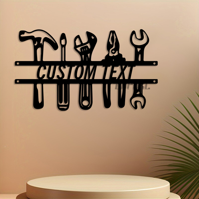DIY Industrial Style Iron Wall - Workshop Tools Name recension och pris