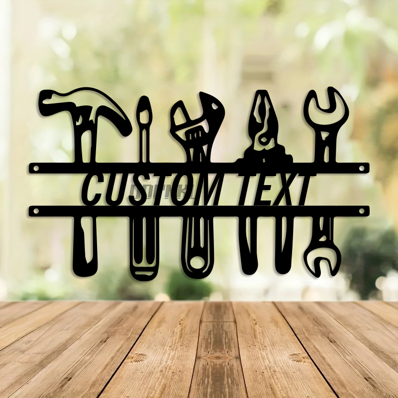 DIY Industrial Style Iron Wall - Workshop Tools Name recension och pris