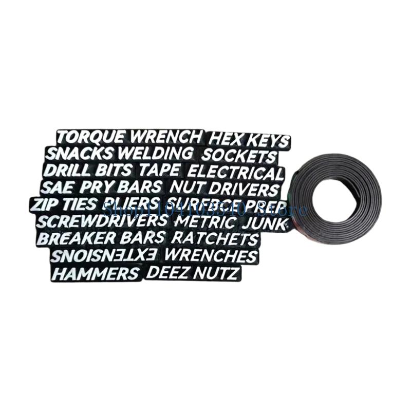 02DC Workshop Drawer Labels Ra - Workshop Tools Name recension och pris