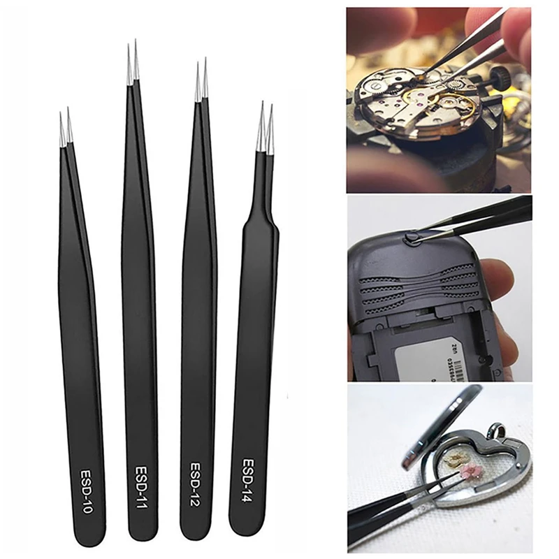 Precision Tweezers Set ESD Ant - Tools For Electronic Workshop recension och pris