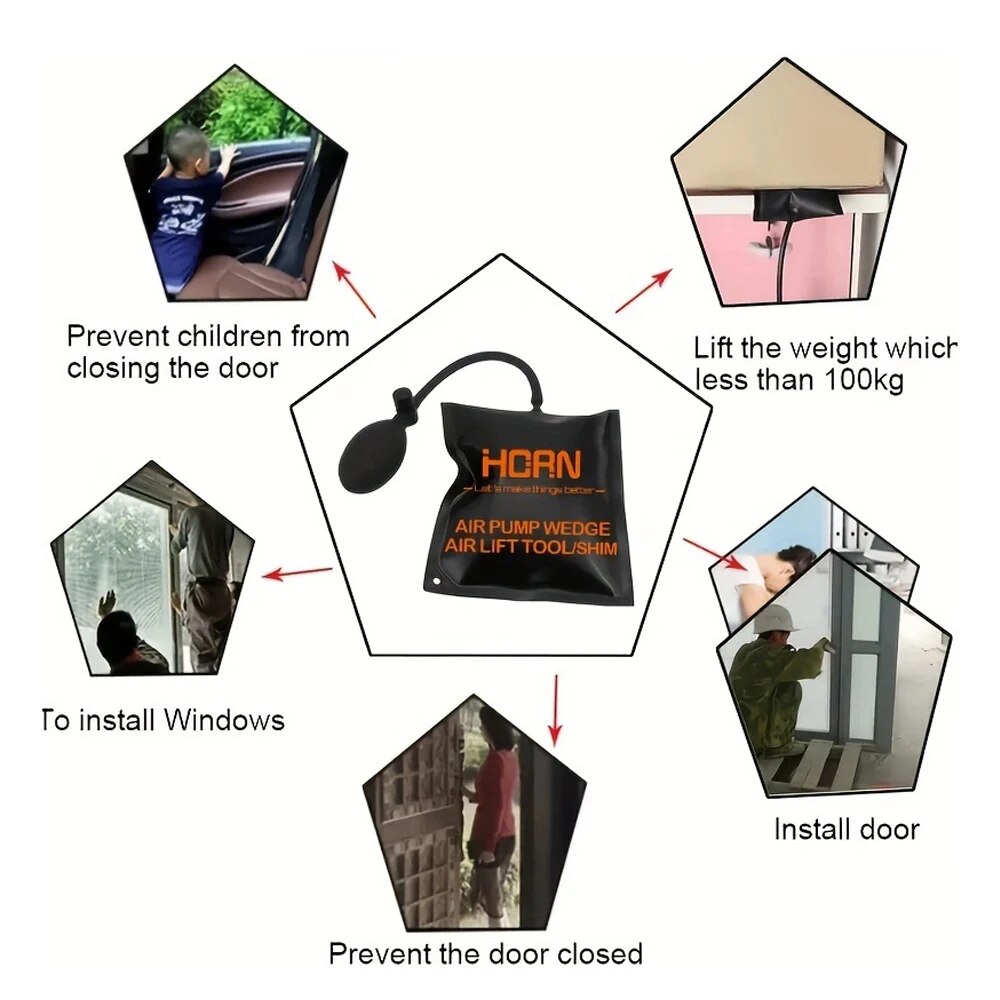 Air Pump Wedges Inflatable Air - Workshop Tools Wood recension och pris