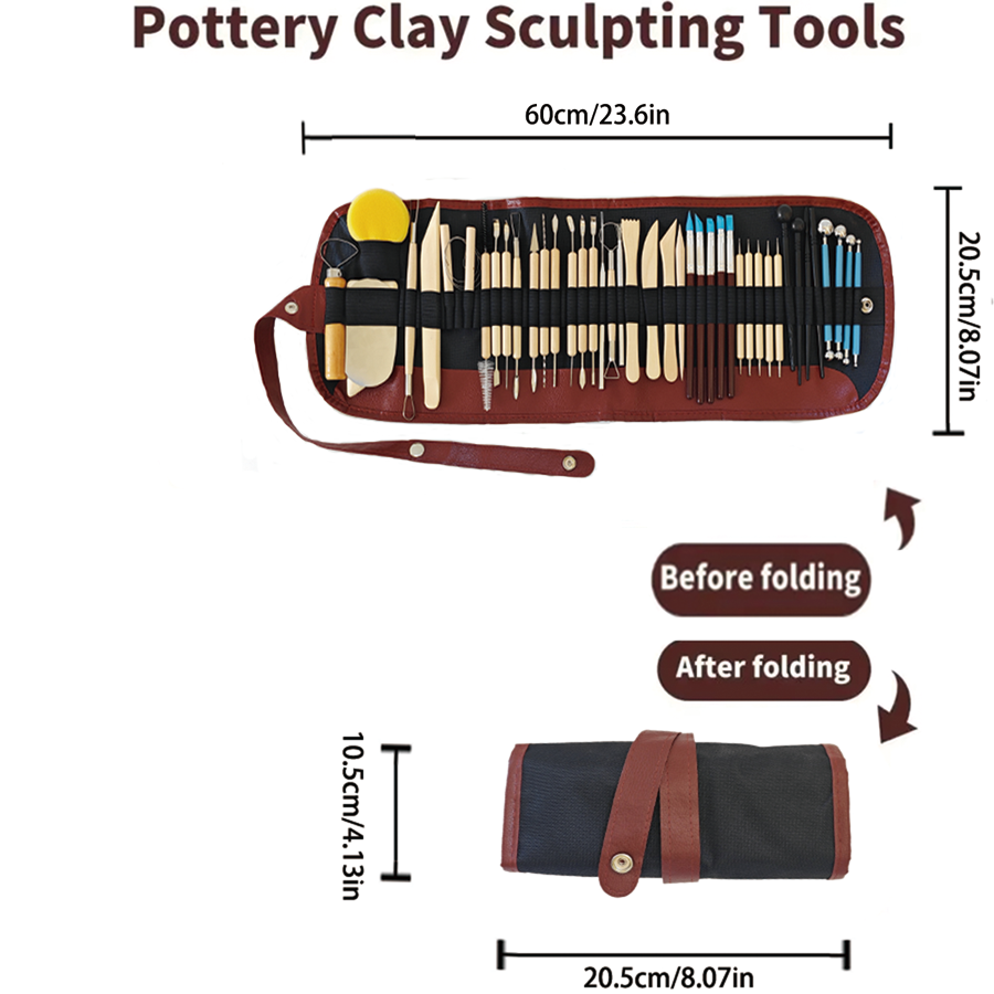 Pottery Clay Sculpting Tools K - Chisel Set Wood recension och pris
