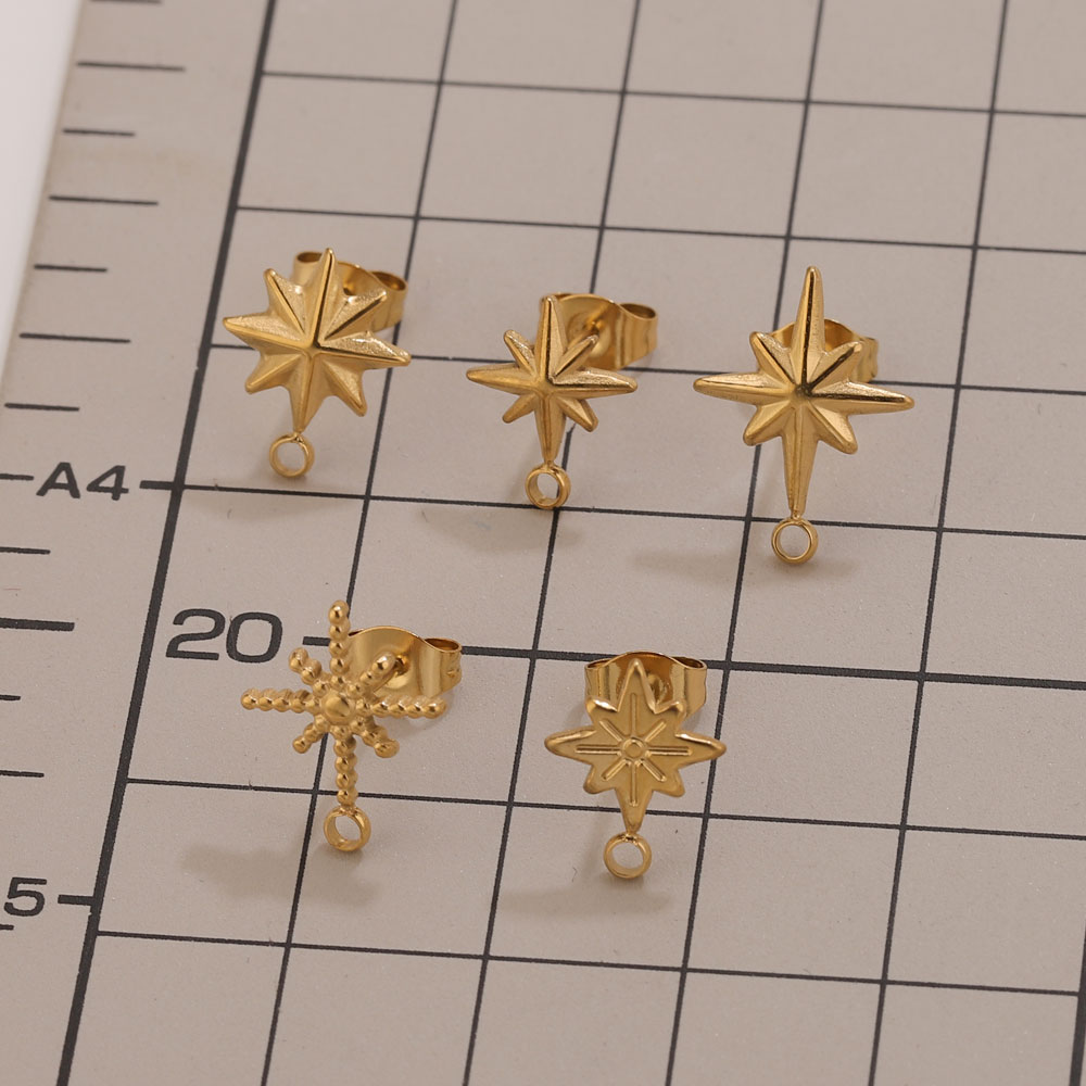 6pcs Stainless Steel Star Earr - Tools Jewelry Making recension och pris