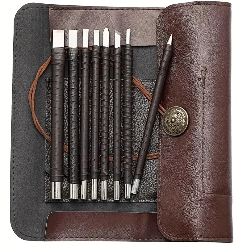 ‌8pcs Tungsten Steel Carving C - Chisel Set Wood recension och pris
